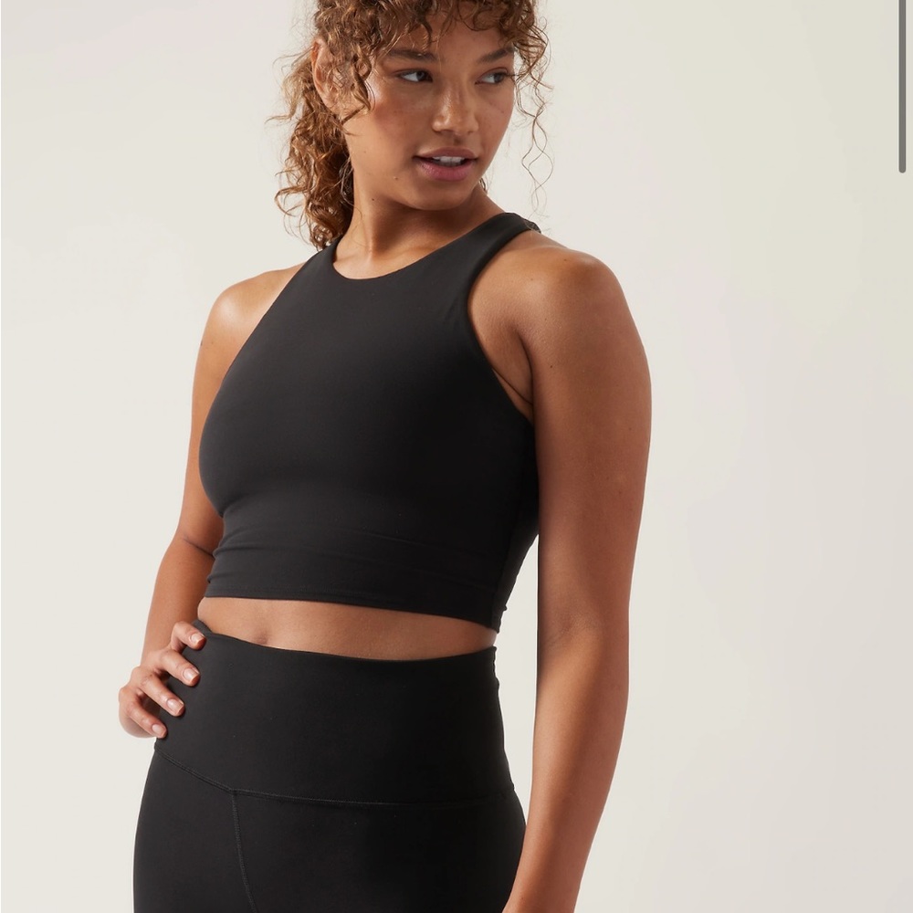 Athleta Conscious Crop, black, size M